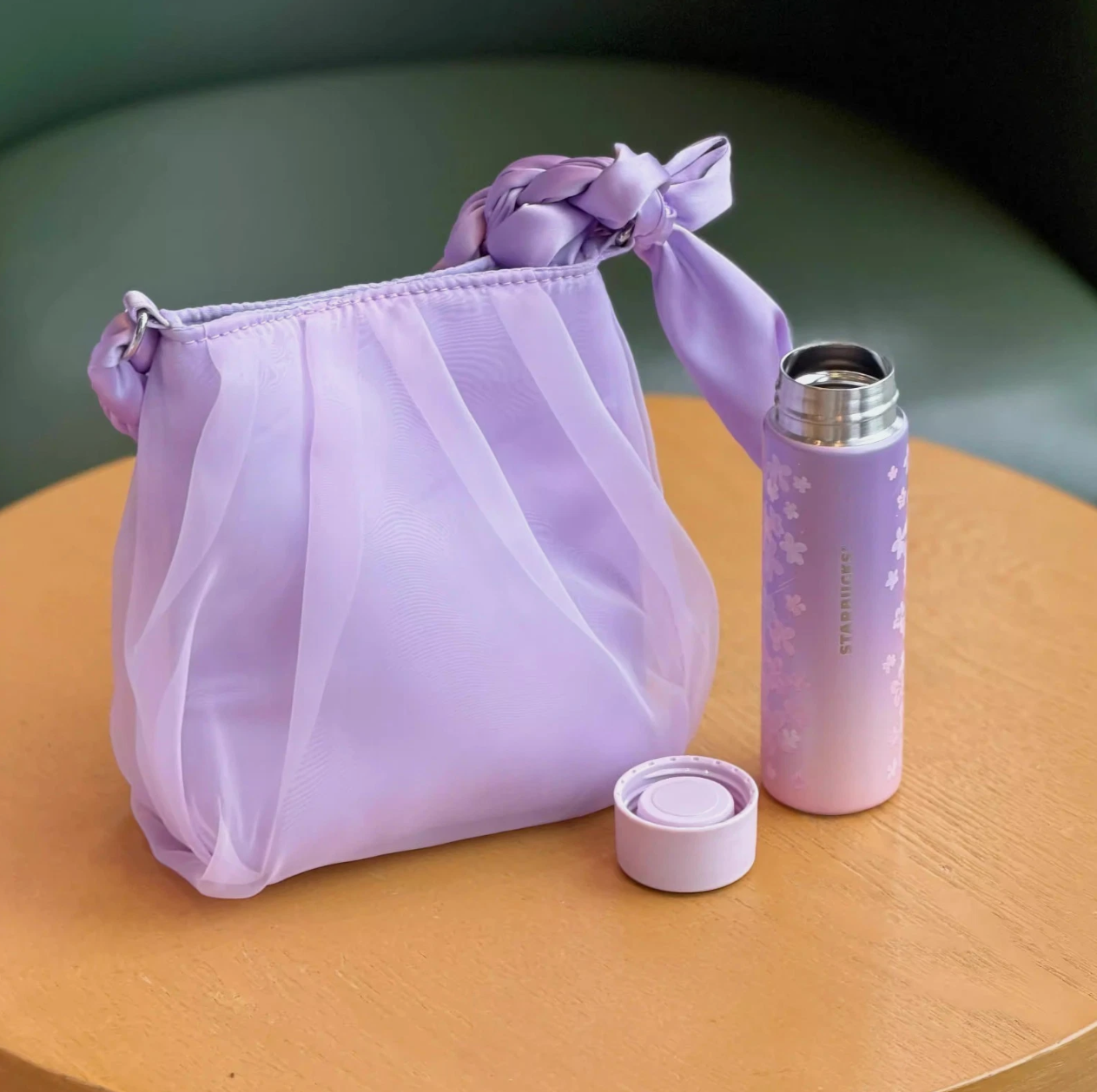 New 2026 China Starbucks Twilight Sakura Mini 5oz SS Vacuum Cup With Mesh Bag