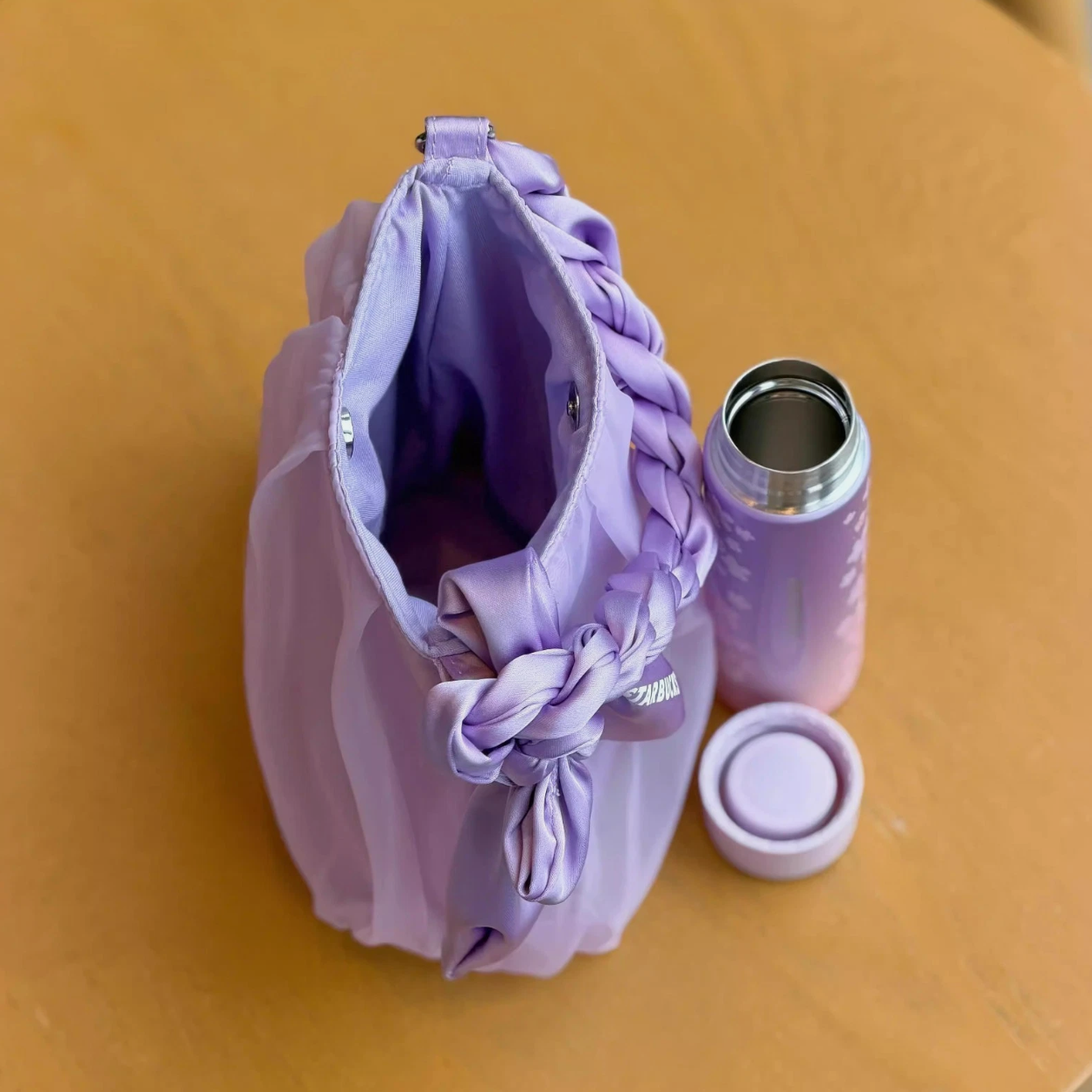 New 2026 China Starbucks Twilight Sakura Mini 5oz SS Vacuum Cup With Mesh Bag