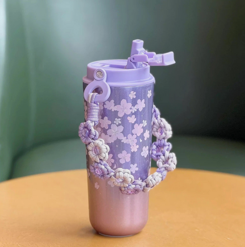 2026 China Starbucks Twilight Sakura 30oz Double Drink SS Vacuum Cup + Keychain